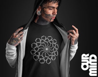 DMT MOLECULE T Shirt - Minimal, Mandala, Geometrisch, Psychedelisch, Männer Frauen, Ayahuasca, Drogen, Stoner, Pilz, Rauchen, Vape, LSD Geschenk Junge