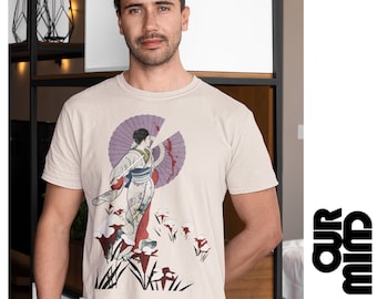 LADY SNOWBLOOD T Shirt - Unisex Men Women Kill Bill Quentin Tarantino Meiko Kaji Japanese Japan Chinese Asia Illustration Sumi Ink Brush