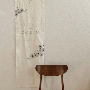 ADD EXTRA LENGTH / custom tapestry/ photo tapestry/ wedding fabric signs/ fabric banner/ photo print art/ minimalist home decor