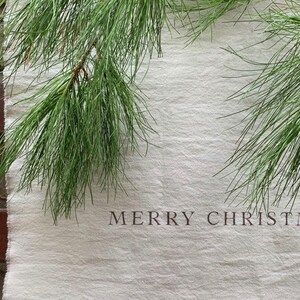 Minimal Christmas Fabric Banner / Wall Hanging/ Tapestry/ Holiday Decor