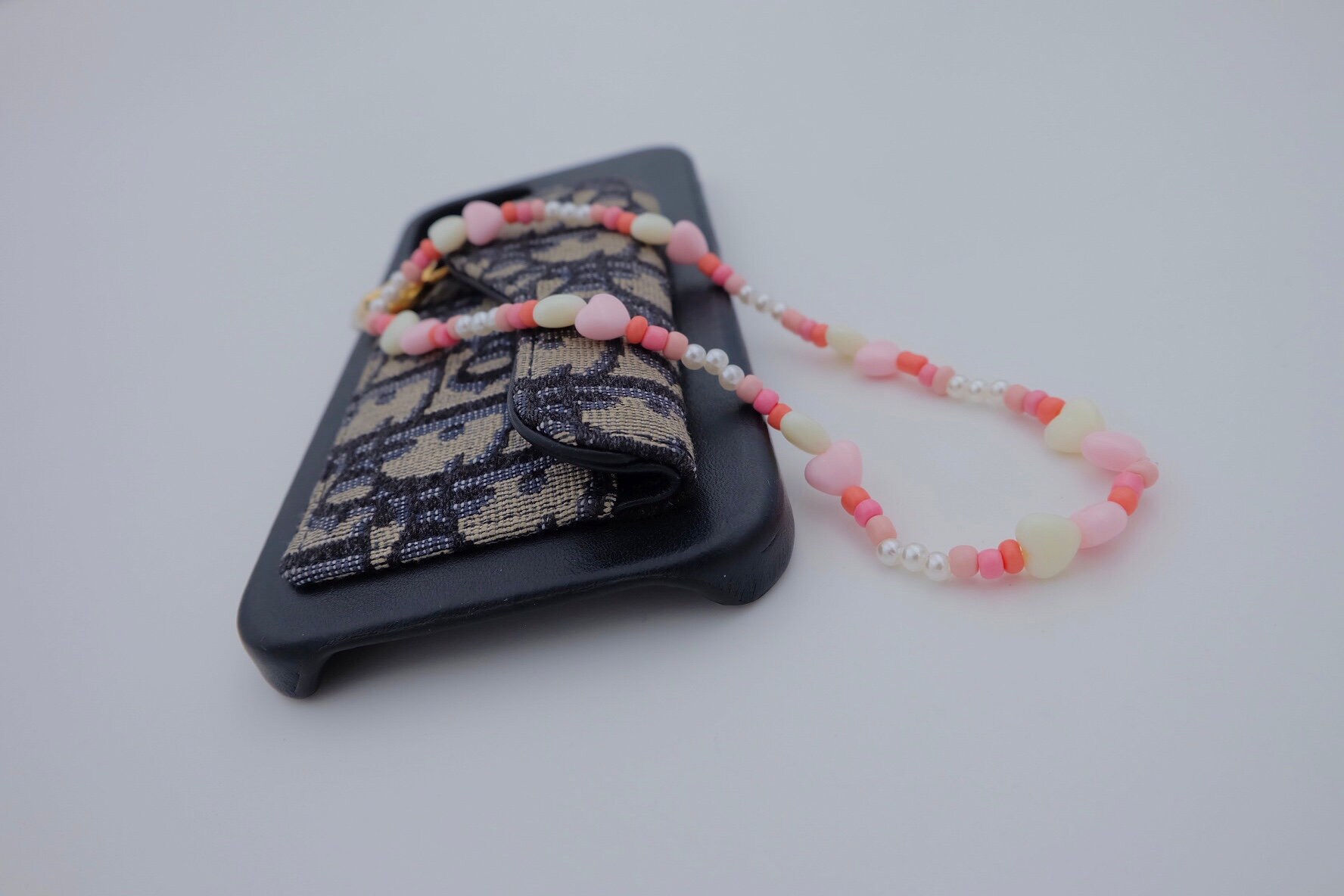 Aesthetic heart phone charm / heart bead phone charm / cute | Etsy