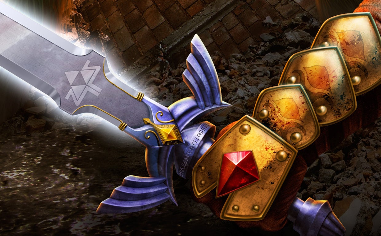 Golden Gauntlets Legend of Zelda Ocarina of Time Etsy UK