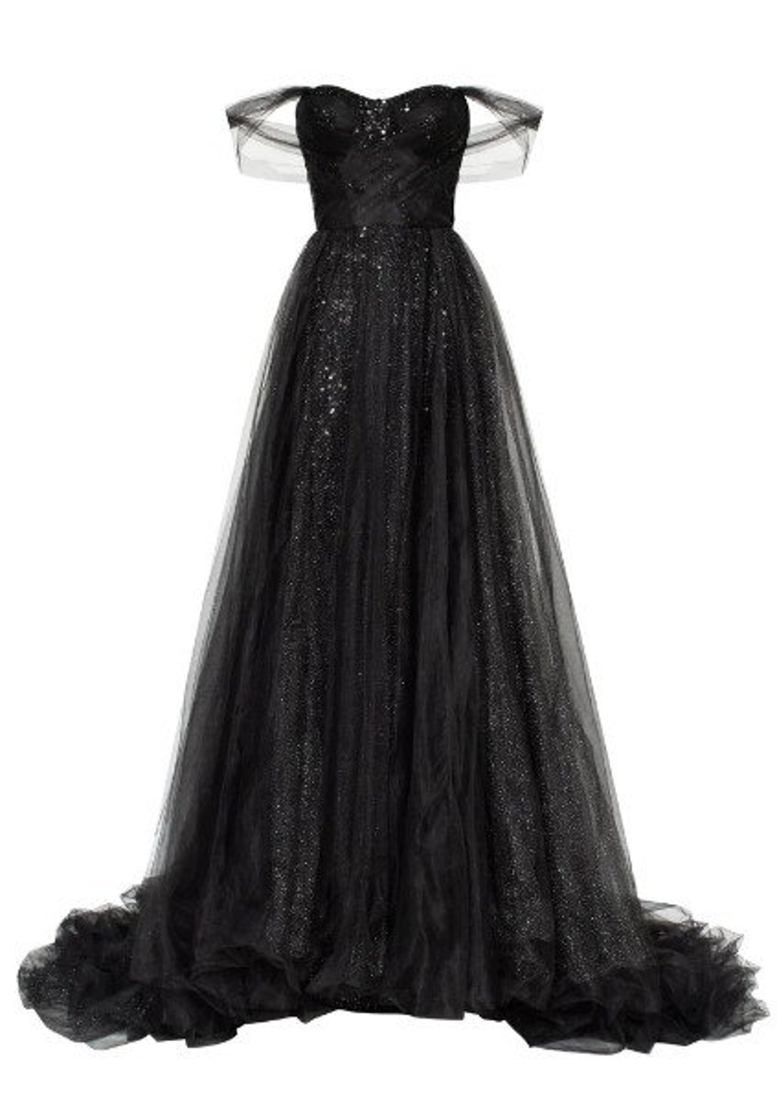 Black Wedding Gown off Shoulder Long Tulle Dress Corset Tulle - Etsy