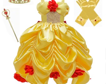 Belle Yellow Dress Etsy