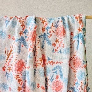 47x47 Bamboo Organic Cotton Baby Swaddle Summer Blanket Silky Soft/Stroller Blanket/Nursing Cover/Baby Gift - bohemian