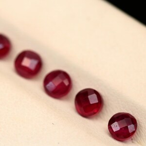 4mm Natural Ruby Round Cut Lot: 10 Piece Calibrated Loose Gemstones 4.85 ct