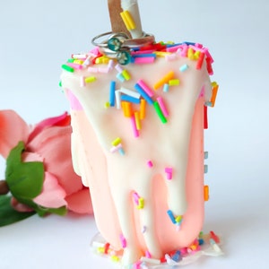 Neon Pop Art, pop art icecream, desk pop art, home decoration, resin popsicle sculpture, melted popsicle resin popart sculpture, art pop
