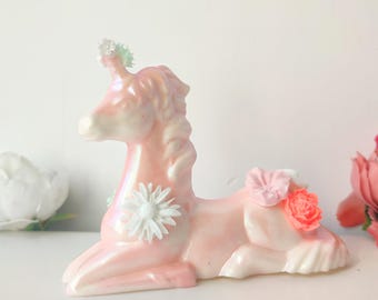 Statuetta Unicorno in Resina Cangiante | Decorazione Unica da Collezione | Perfetta per Regali Magici e Arredo Casa, soprammobile unicorno