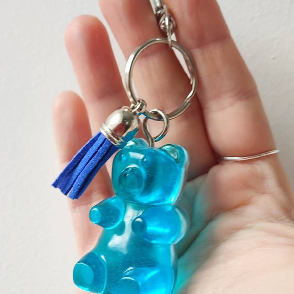 Transparent Bear Keychain Etsy