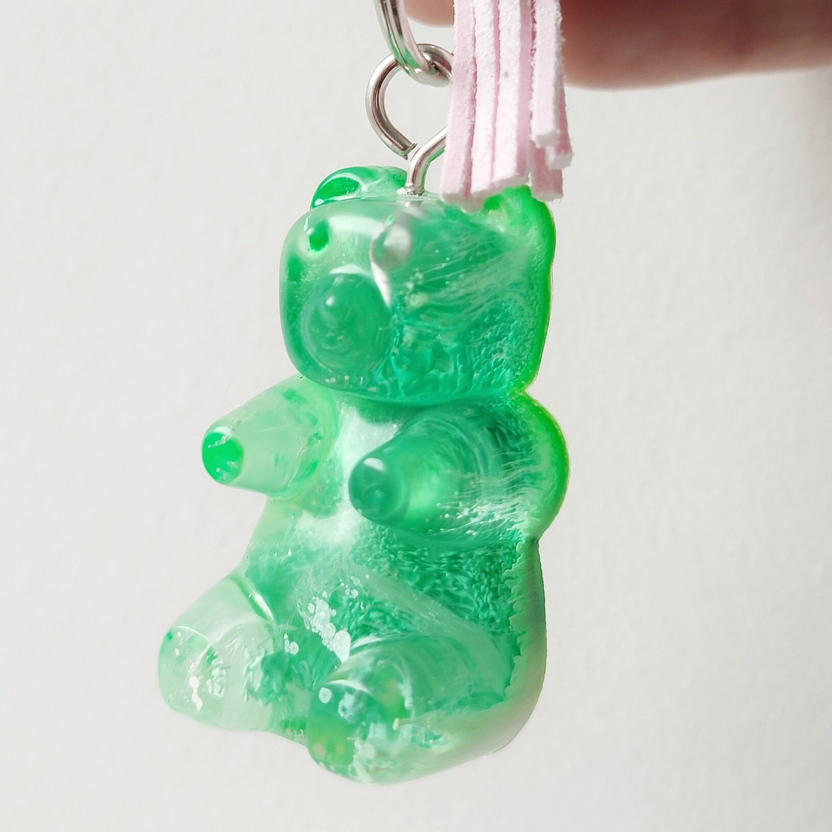 Troika Haribo Three Colors Gummy Bears Charm Keychain |  Gold
