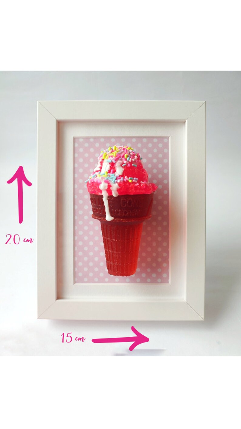 Neon Pop Art, Ice Cream Hanging, Sculpture Painting Home Decoration