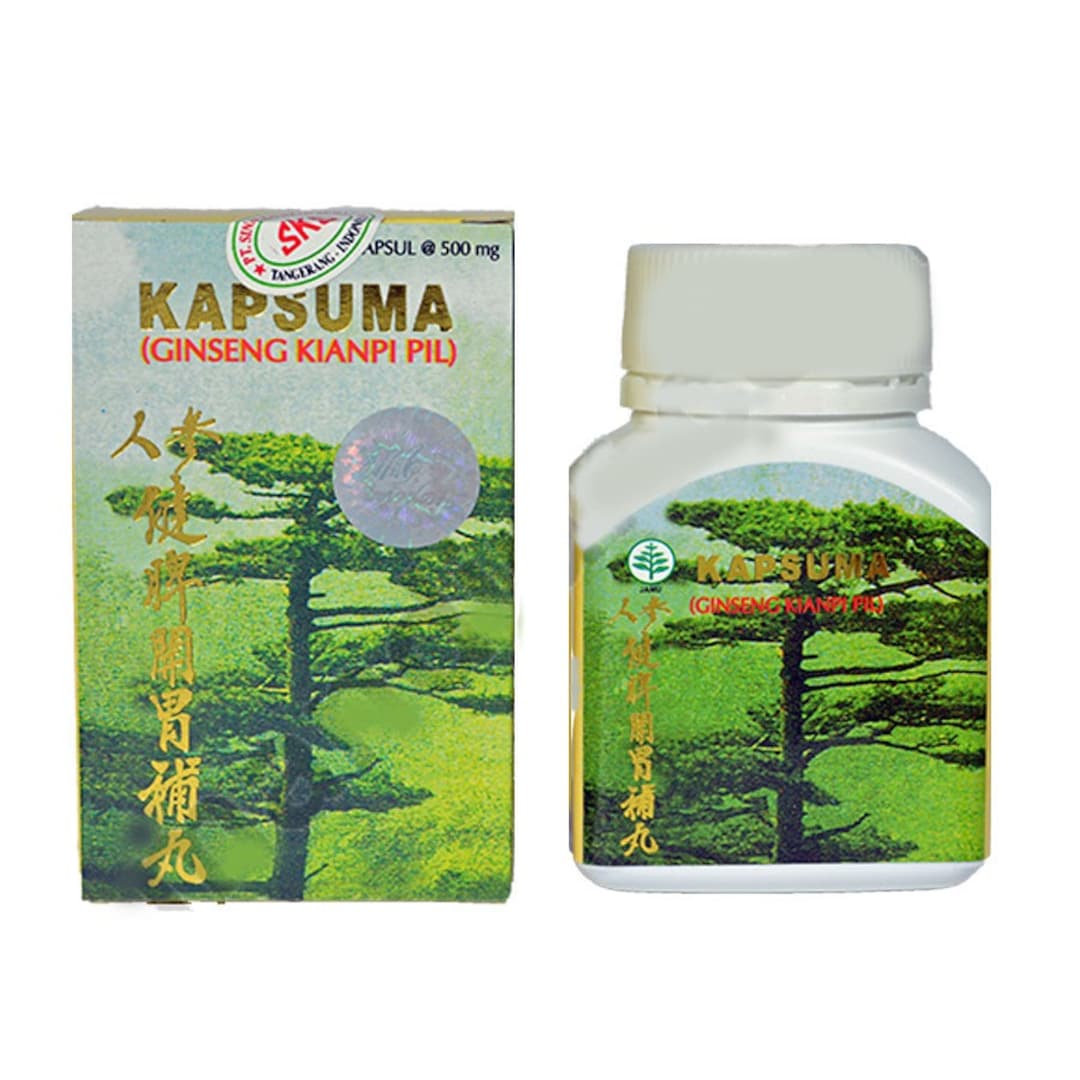 60 Capsules 500mg Ginseng Kianpi Pill Kapsuma Body Fattener Appetite ...