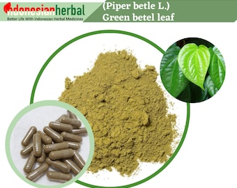 Fresh Powder Of Pure Green Betel Leaf / Piper Betle Linn. Premium Organic WildCrafted Fresh Single Spices Natural Herbs FREE SHIPPING