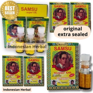 5 Boxes -12 Boxes of 100% Original @5ml SAMSU SUPER DELAY Man Oil Premature Ejac. Zingiberis Rhizoma extract Herbal - Indonesian Herbal