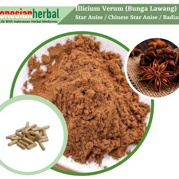 Capsule Of Star Anise  Chinese Star Anise / Badiam  (Illicium Verum) Organic  Natural Herbs