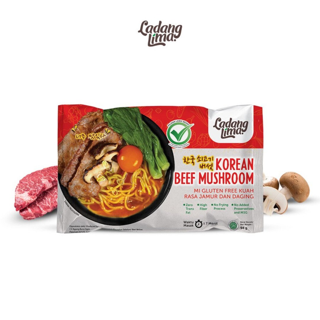Korean Beef Mushroom Korean Noodle Gluten Free Ladang Lima - Etsy