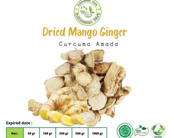 Dried Mango Ginger Dry Sliced White Turmeric Curcuma Amada Organic Herbs Spices Fresh