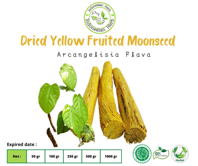 Dried Yellow Fruited Moonseed Dry Arcangelisia Flava Premium Organic Herbs Spices/ Fresh / Pure / Infused tea image 1