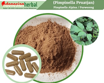 Capsule Of  Pure Pimpinella Alpina / Purwoceng (Pimpinella Pruatjan) Organic  Natural Herbs