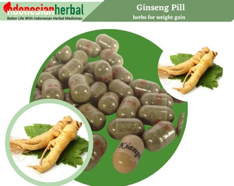 PILULES DE GINSENG Herbes traditionnelles pour la prise de poids Herbes naturelles fraîches herbe WildCrafted