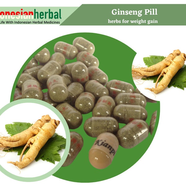 GINSENG PILLS Traditional herbs for weight gain Fresh Natural Herbs herb WildCrafted