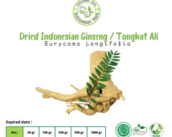 Dried Indonesian Ginseng / Pasak Bumi / Tongkat Ali Dry Eurycoma Longifolia Shredded Root  Organic Herbs Spices Fresh Pure Premium