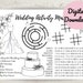 Printable Wedding Activity Mat. Kids Table Colouring. Children's ...