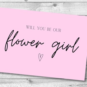 Tarjeta DIGITAL de propuesta rosa de Flower Girl. ¿Serás nuestro regalo imprimible de Flower Girl? DESCARGA INSTANTÁNEA Tarjeta de boda