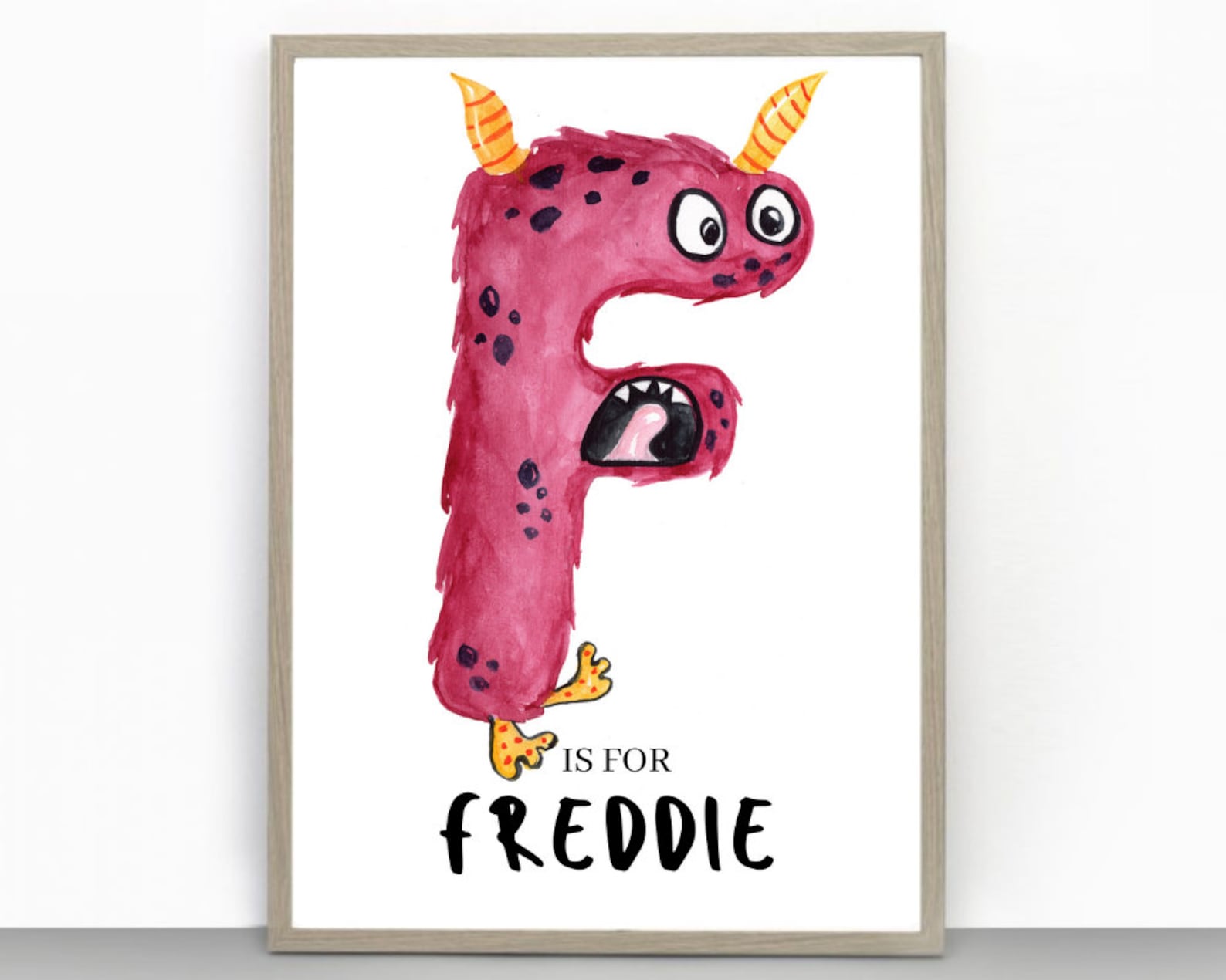 Impression de nom personnalisé monstre. Photos de chambre Etsy