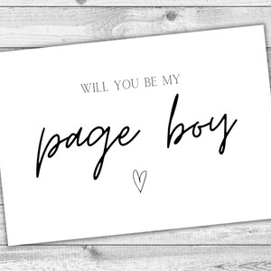 Cartão DIGITAL da Proposta do Page Boy. Você será nosso presente para impressão do Page Boy. DOWNLOAD INSTANTÂNEO Cartão de Casamento