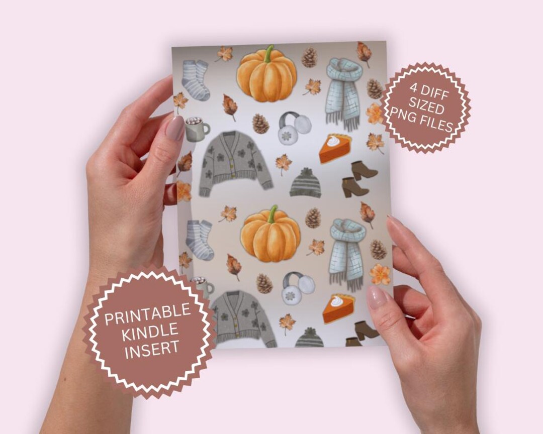 Autumn Fall Pumpkin Halloween Aesthetic Kindle Cover Insert. Bookish ...