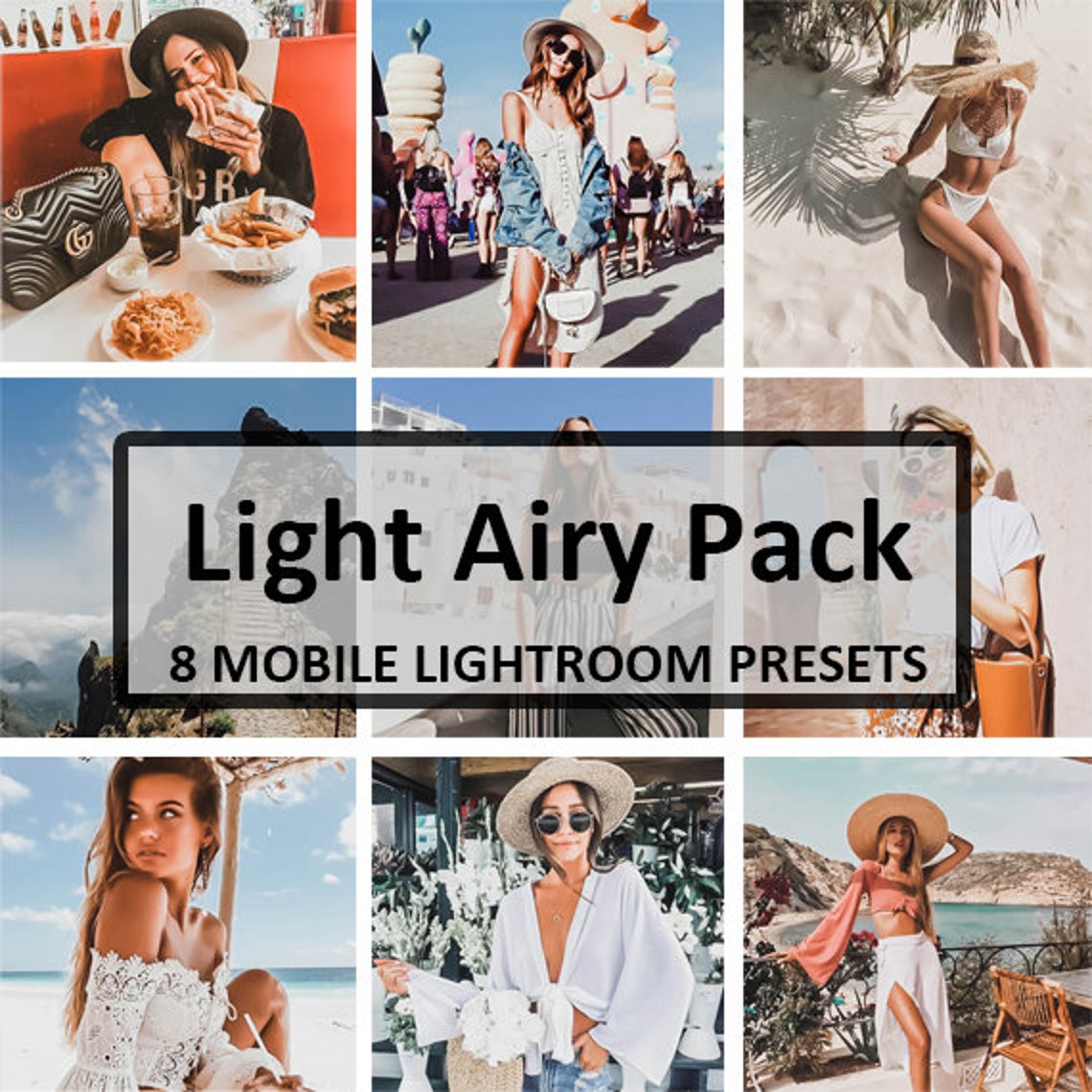 Light Airy Mobile Presets / Mobile Lightroom Preset / Blogger Etsy