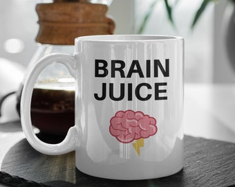 Business Mug, Office Coffee cup, Gift for Entrepreneur, Brain Juice 11oz Mug