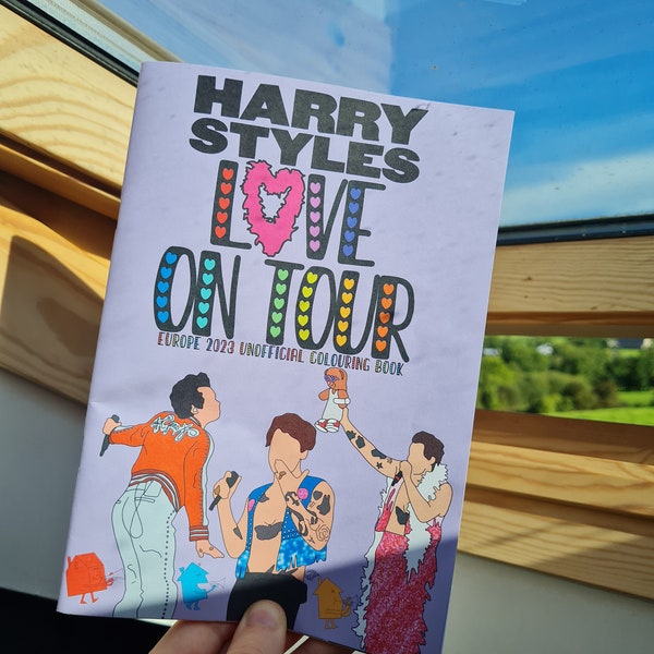 Livres à colorier HSLOT Love on Tour Europe 2023 de Harry styles