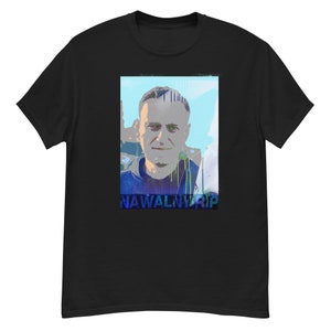 Classic men's t-shirt,Navalny,RIP,graffiti,painting,Alexei Navalny