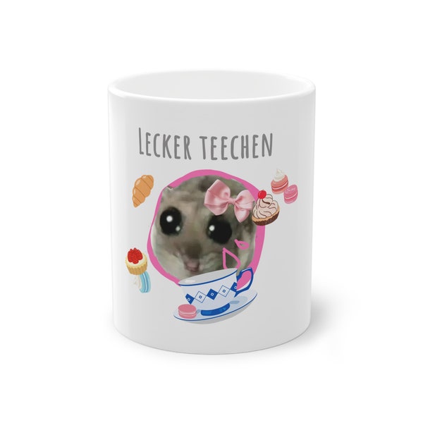 Standard Tasse,Teetasse,Tee,sad hamster ,sad hamster meme