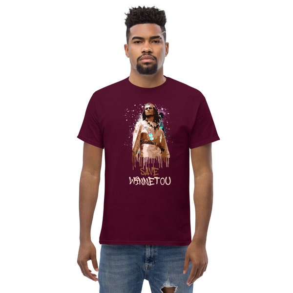 Klassisches Herren-T-Shirt, Save Winnetou , Winnetou