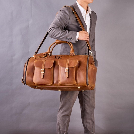 Vessgra Borsa Da Viaggio Convertibile 4-in-1 Per Abiti, 14 Scomparti, Impermeabile, Zaino E Tracolla, Grigia - 5