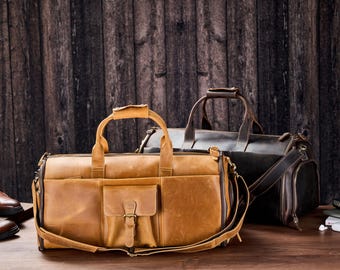 Regalo para padrino, portatrajes de cuero personalizado, bolso de viaje con compartimento para zapatos, funda de cuero para traje, regalos de Navidad.