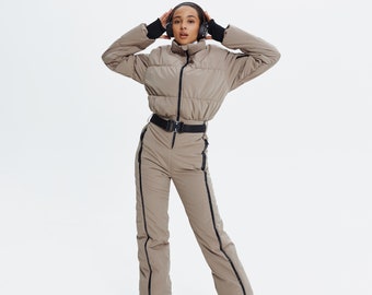 M XL size Ski outfit Skisuit women Ski Jumpsuit Ski Suit One piece Outerwear jumpsuit Snow clothing Skiing wear Snowsuit Skisuit woman
