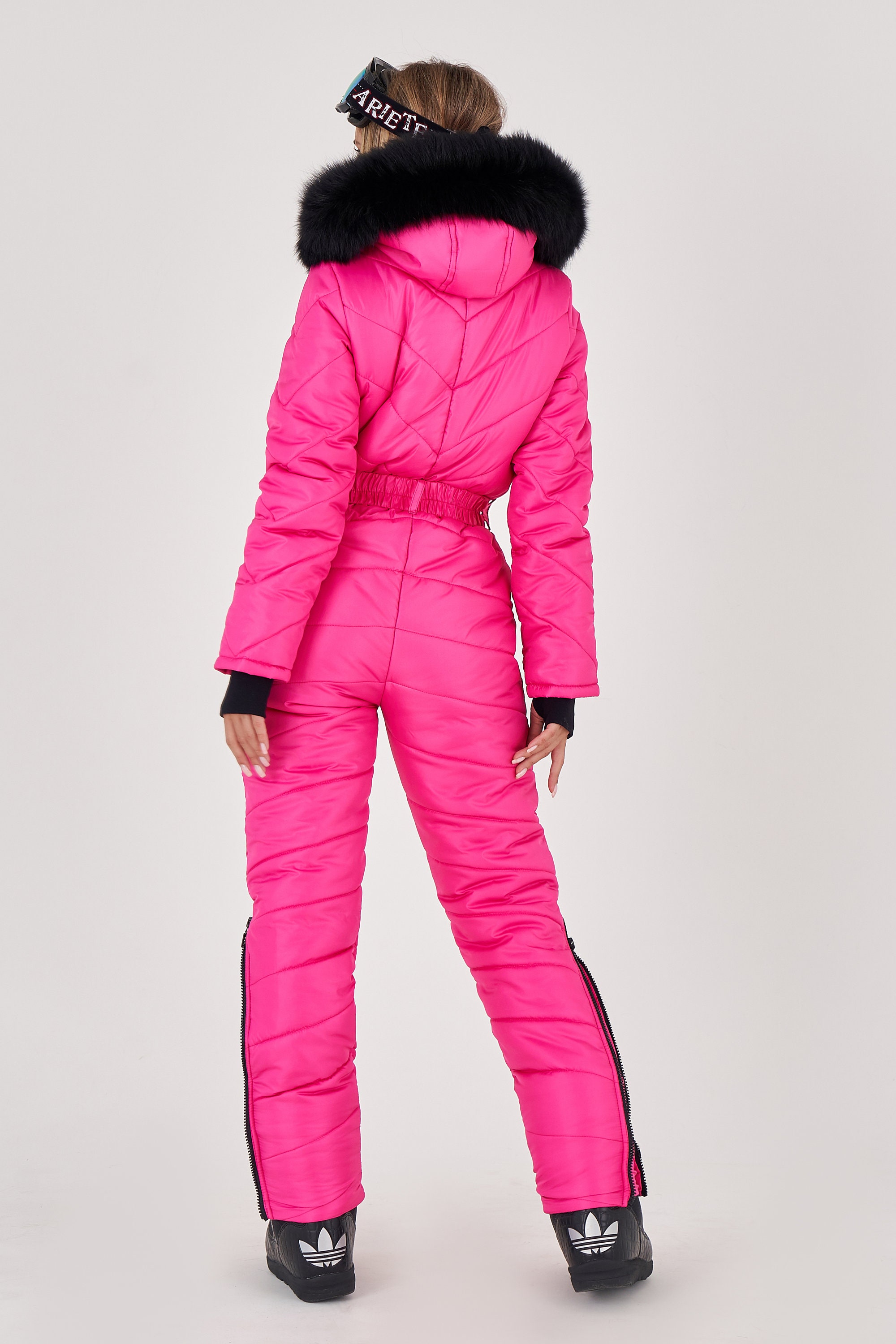 Bright Pink Ski Suit Women's Women Ski Jumpsuit Bright - Etsy