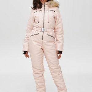 Schneeanzug Kapuzenpullover Einteiler Skianzug Dame Produktbild-Vorschau 9