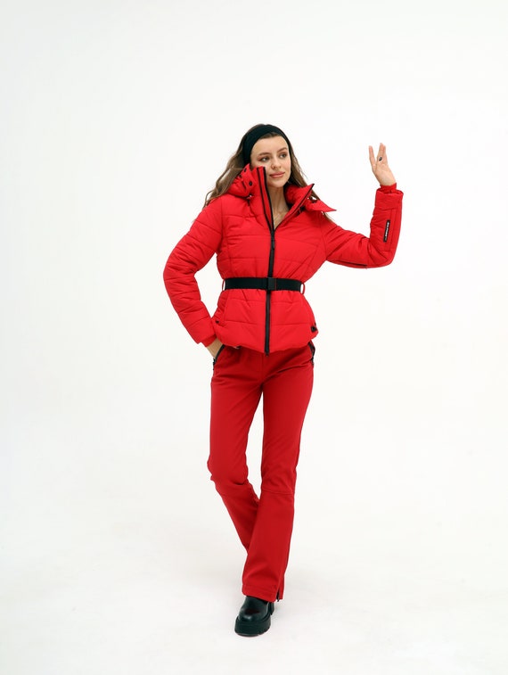 Winter Clothes Women Ski Suit Red Skisuit Womens Women Ski Jacket