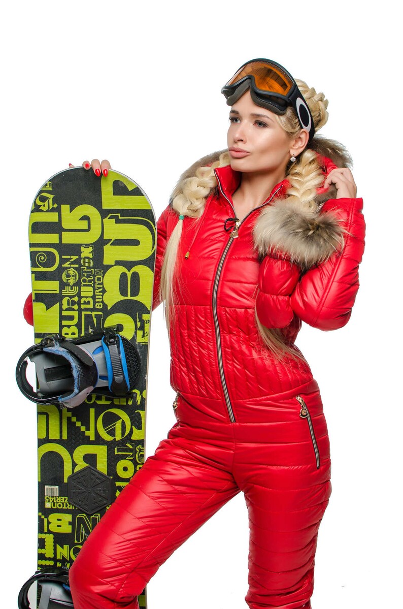 stylischer skianzug damen