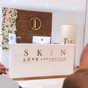 Laser Cut Business Logo: Floating Wall Art, Custom Office Sign