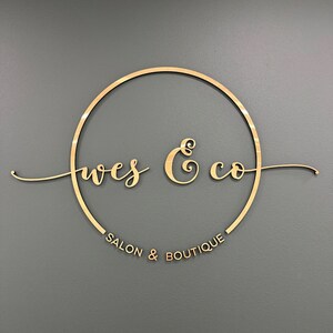 Laser Cut Logo Sign, Real Estate Agent's Sign, Beauty Salon Sign ...