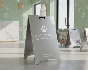 Custom A Frame Sign, Double Sided Sign, A Board Pavement Sign, Business Sign, Sidewalk Sign, Store Sign, Metal A Frame Sign, Weatherproof