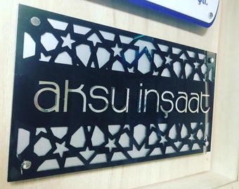 Custom Laser Cut 3D Logo Sign: Business Office Decor