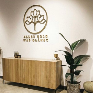 Placa de logotipo de empresa personalizada, placa de logotipo de metal personalizada, placa de escritório personalizada, carta para pequenas empresas, sinalização personalizada, placa de bem-estar,