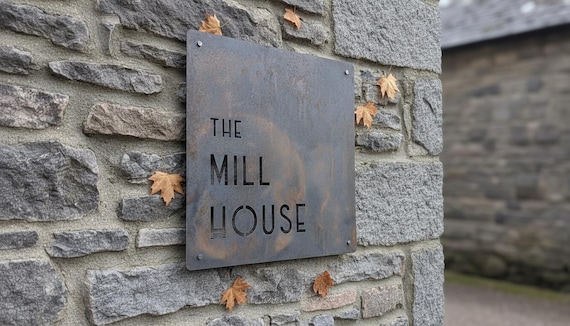 Custom Raw Metal Sign, Corten Steel Sign, Custom Business Logo, Custom Metal Sign, Business Logo Sign, Lazer Cut Metal Sign, Wall Gift Sign